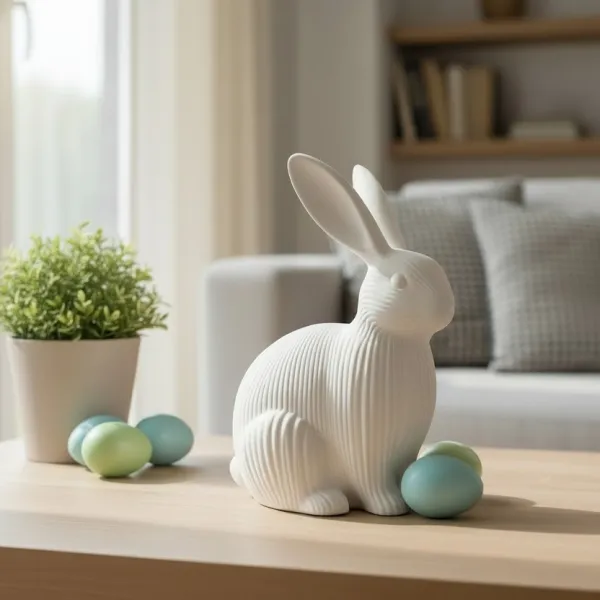 Easter Bunny Decorative Figure