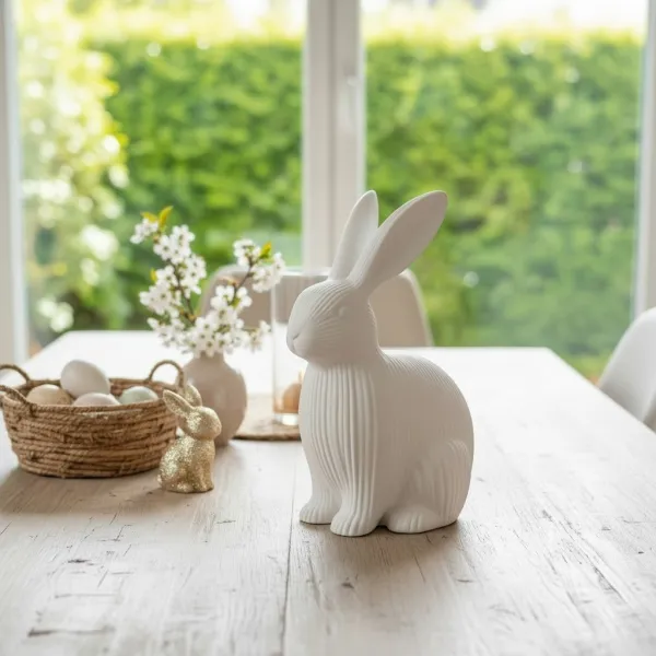 Easter Bunny Decorative Figure