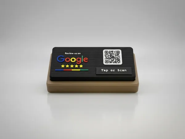 Custom Google Review Tablet — NFC + QR Counter Display