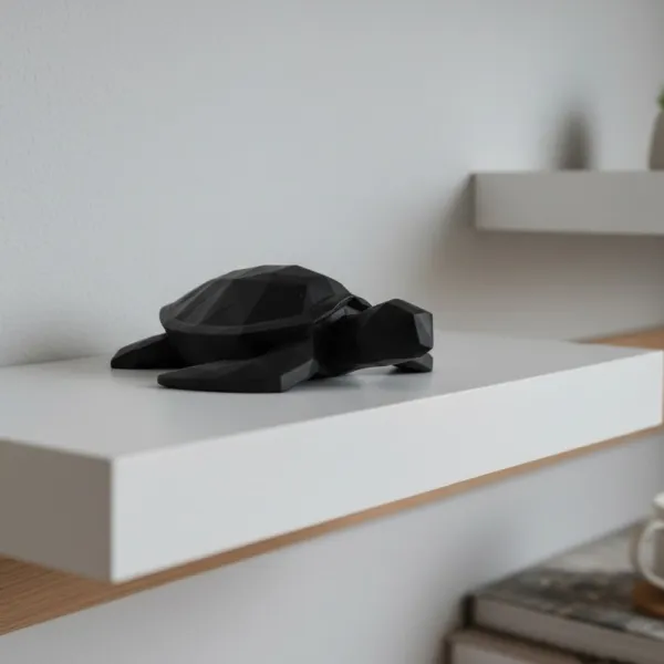 Low Poly Sea Turtle Sculpture