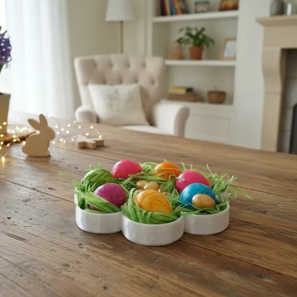 Flower-Shaped Low Poly Tray