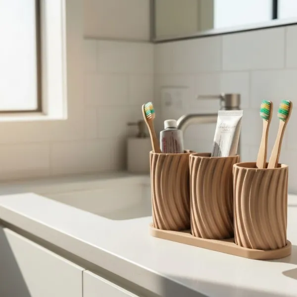 Toothbrush Holder Set, Little Family
