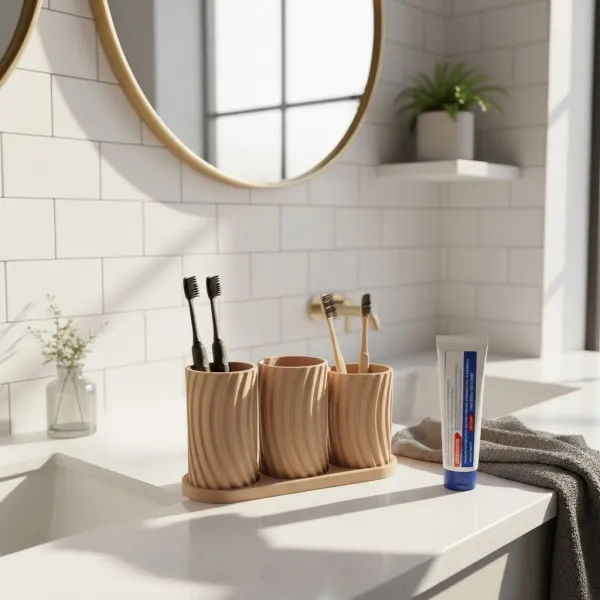 Toothbrush Holder Set, Little Family