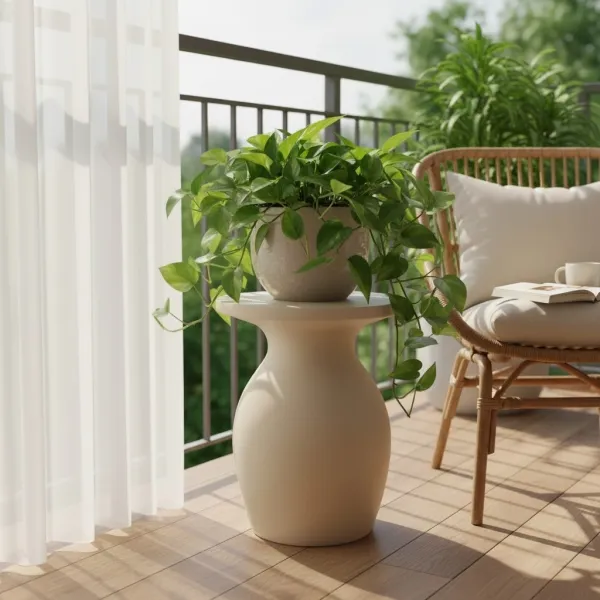 Side table with dual function