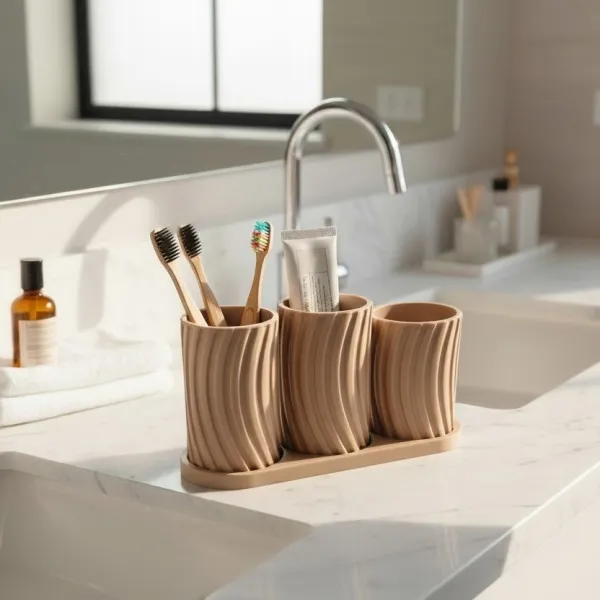 Toothbrush Holder Set, Little Family