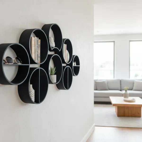 Modular round shelf system