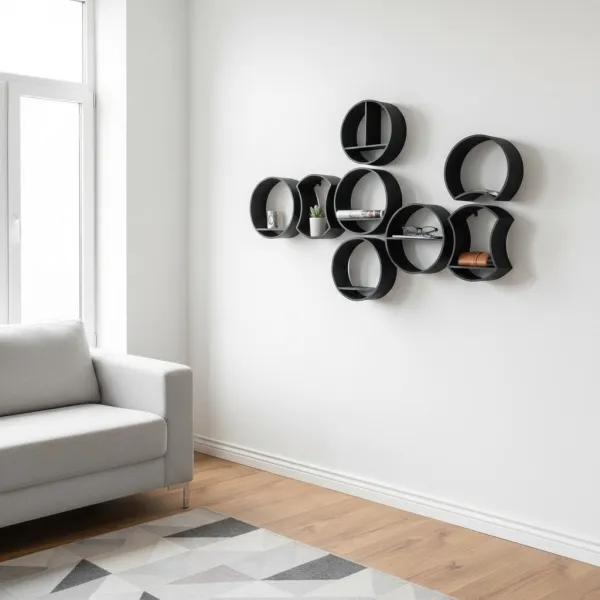 Modular round shelf system