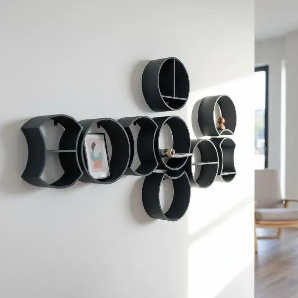 Modular round shelf system