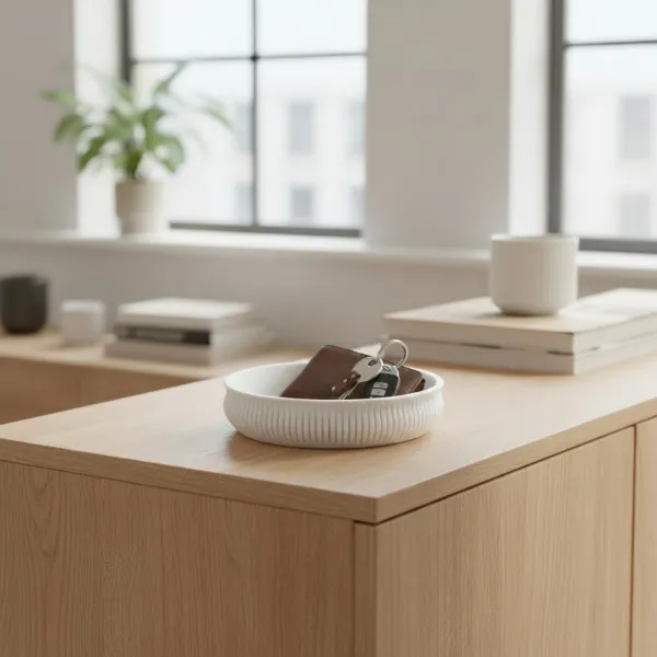 Curved Japandi Catchall Bowl