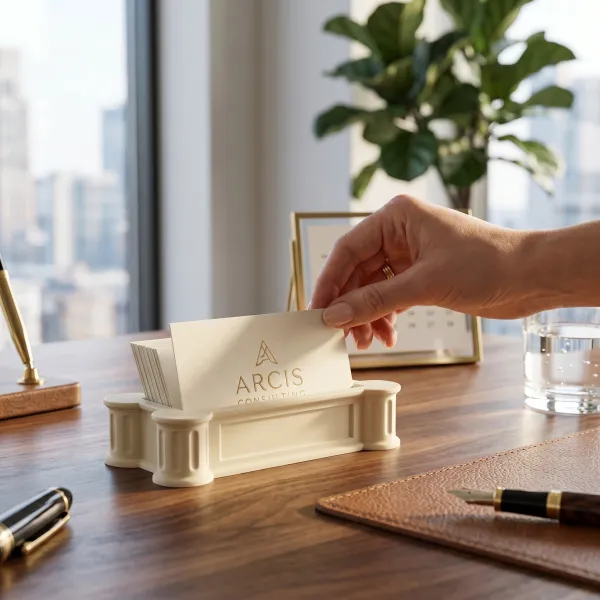 The Greek Business Card Holder