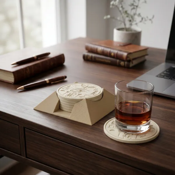 Pyramid Coaster Set