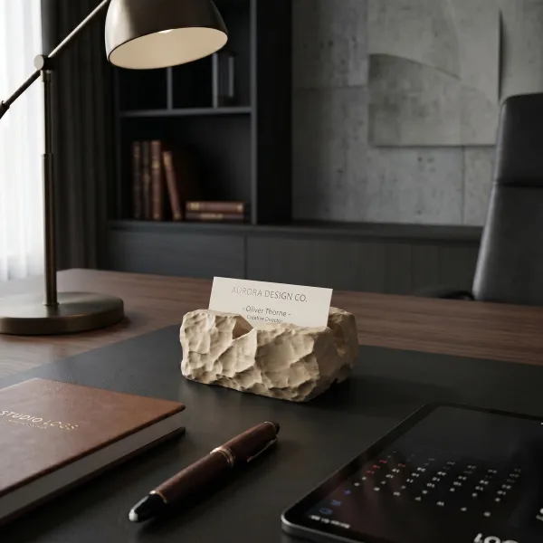 Rock-Solid Business Card Holder