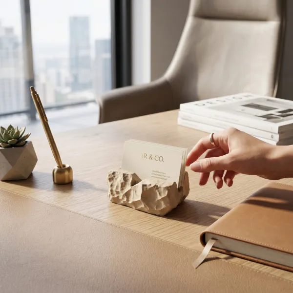 Rock-Solid Business Card Holder