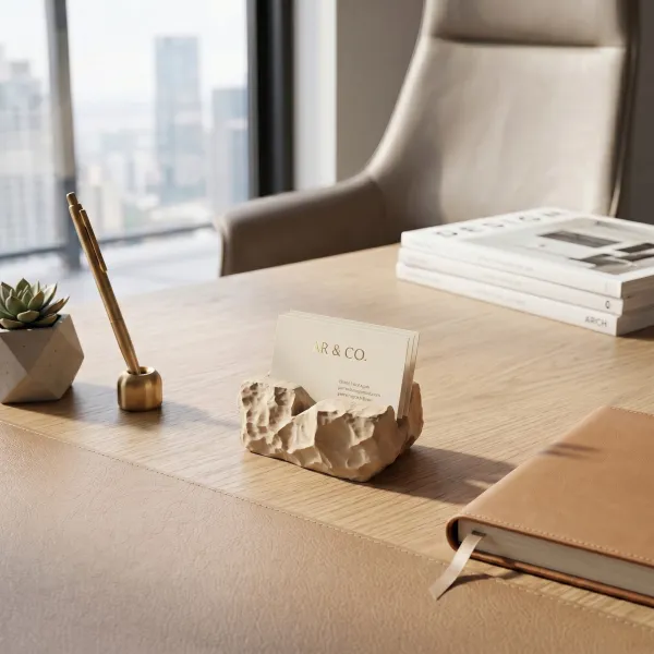 Rock-Solid Business Card Holder