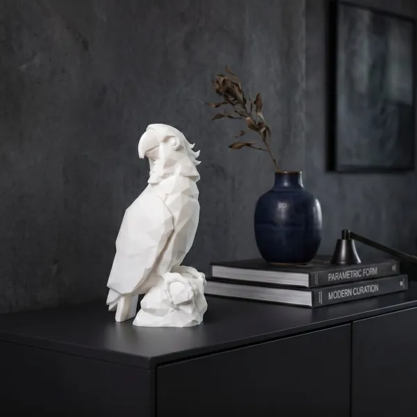 Low Poly Parrot Sculpture