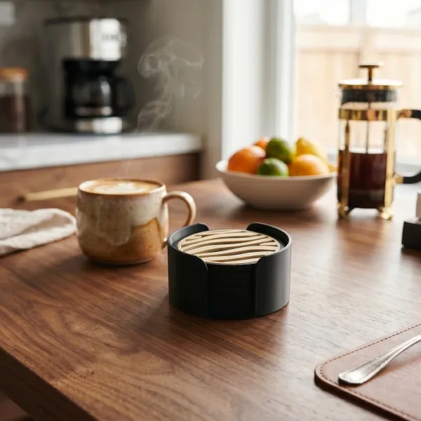 Zebra Texture Coaster Set
