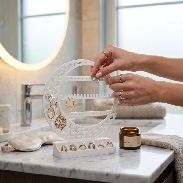 Crescent Moon Jewelry Organizer