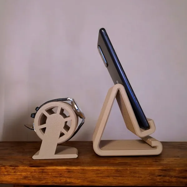 Phone and Smartwatch Holder Set