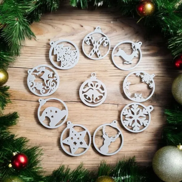 Set of 10 Christmas Tree Ornament Hangers