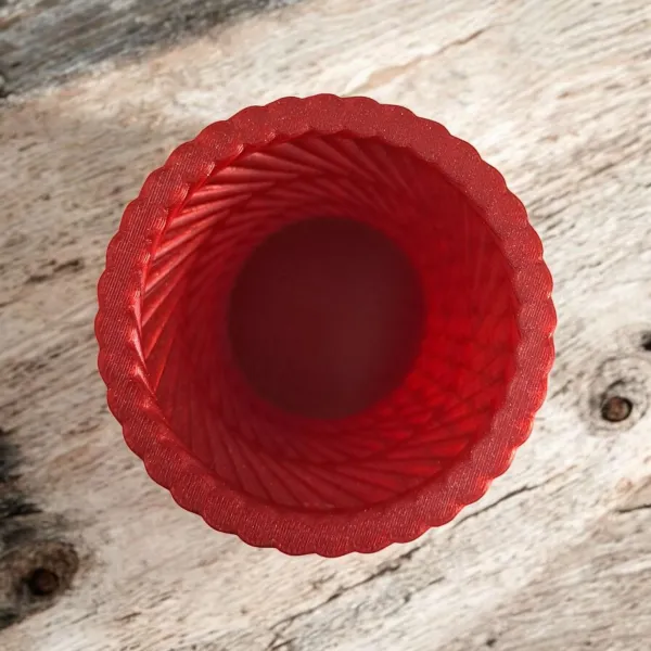 Rolling Gear Ribbed Pencil Holder & Toothbrush Cup