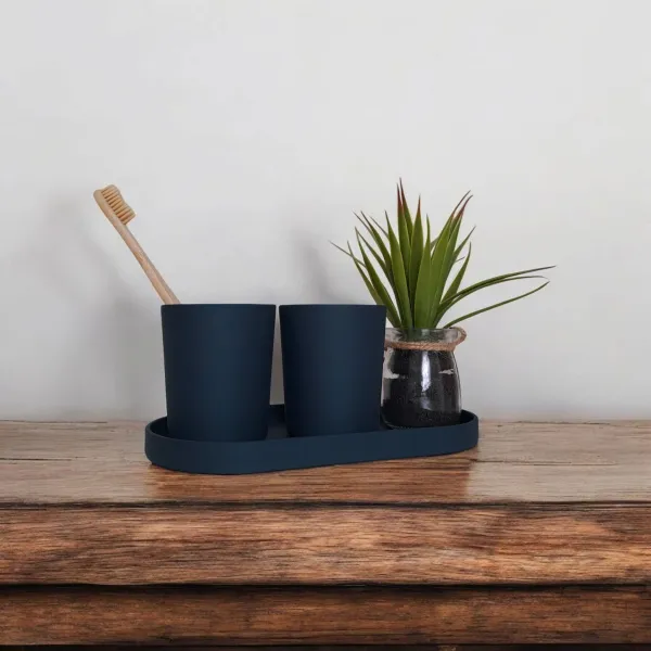 Toothbrush Holder Set with Tray