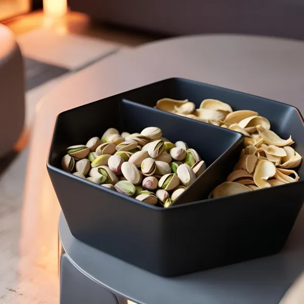Pistachio Bowl With Two Compartments