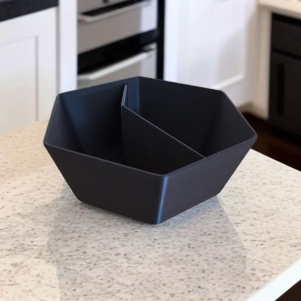 Pistachio Bowl With Two Compartments