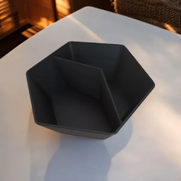 Pistachio Bowl With Two Compartments