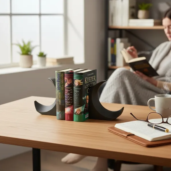 Crescent Bookends