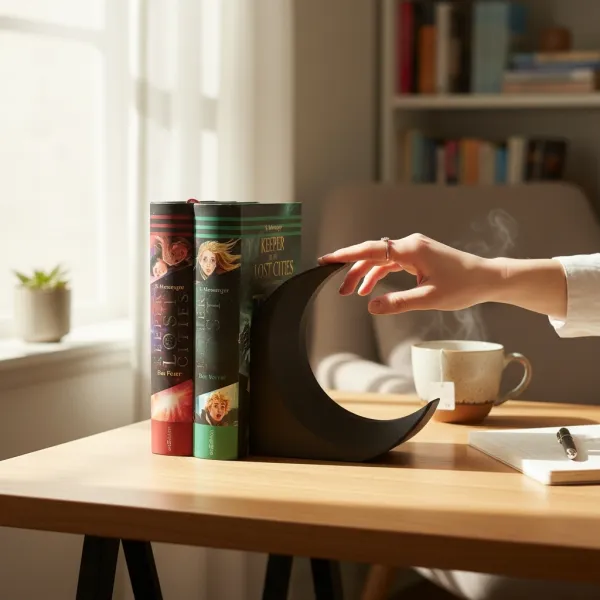 Crescent Bookends
