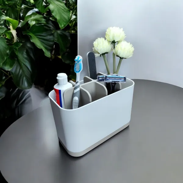 Two-Tone Bathroom Organizer
