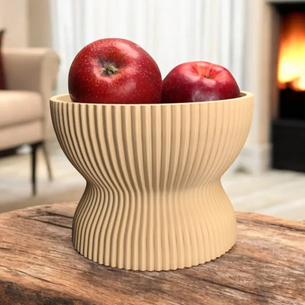 Ribbed Vintage Double Bowl