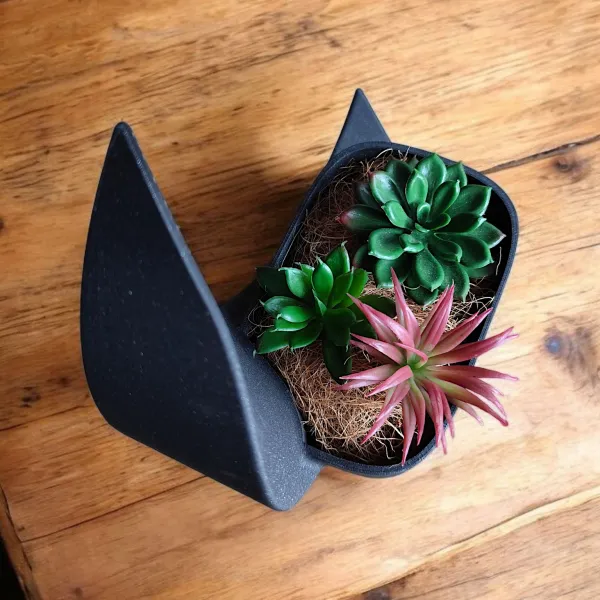 Crescent Planter and Vase Set