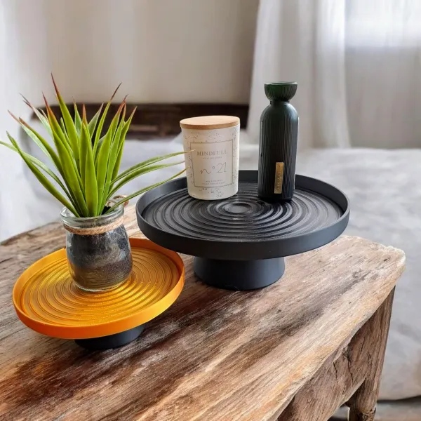Swirl Tray With Stand