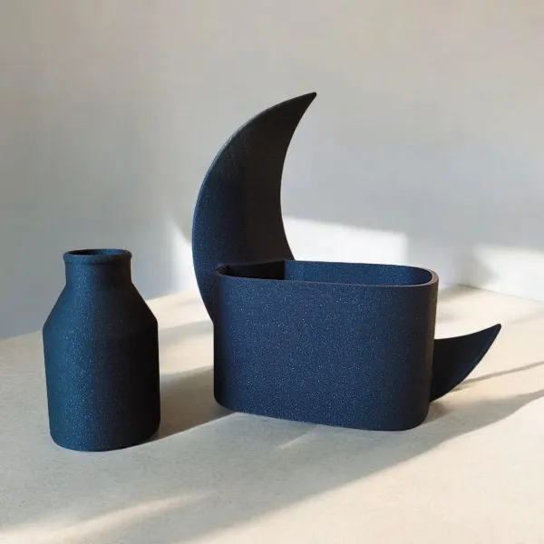 Crescent Planter and Vase Set