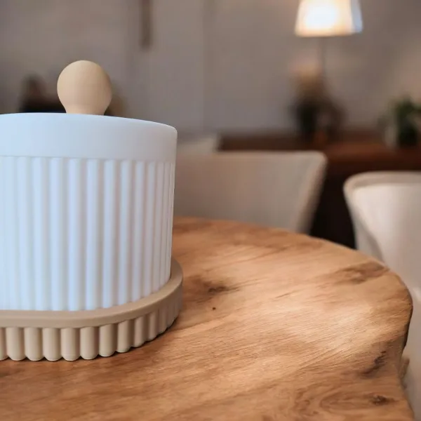 Ribbed Jewellery and Bathroom Organiser Set