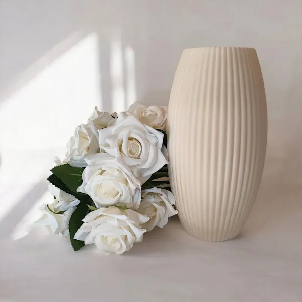 Ribbed Vase "Alexia"