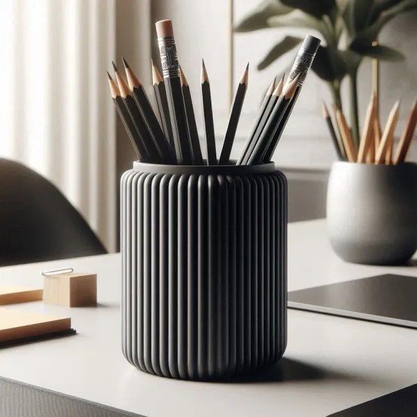Ribbed Pencil Holder