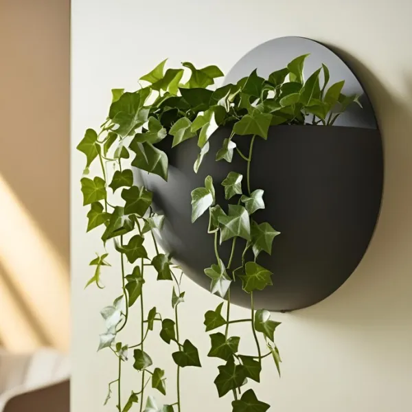 Wall-mounted ball plant pot