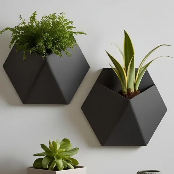 Wall-Mounted Plant Pot, Stealth