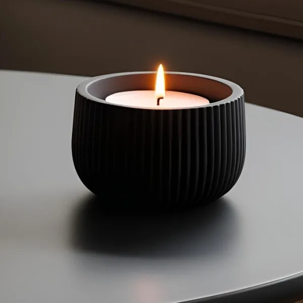 Ribbed Tealight Holder
