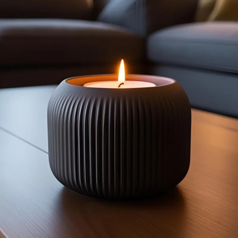 Ribbed Tealight Holder