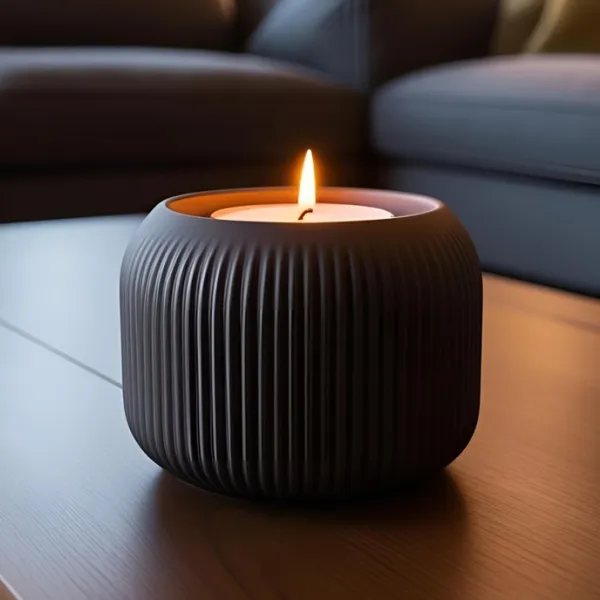 Ribbed Tealight Holder