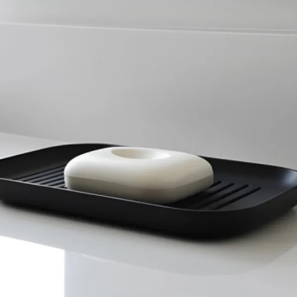 Soap Dish with Drainage Grooves