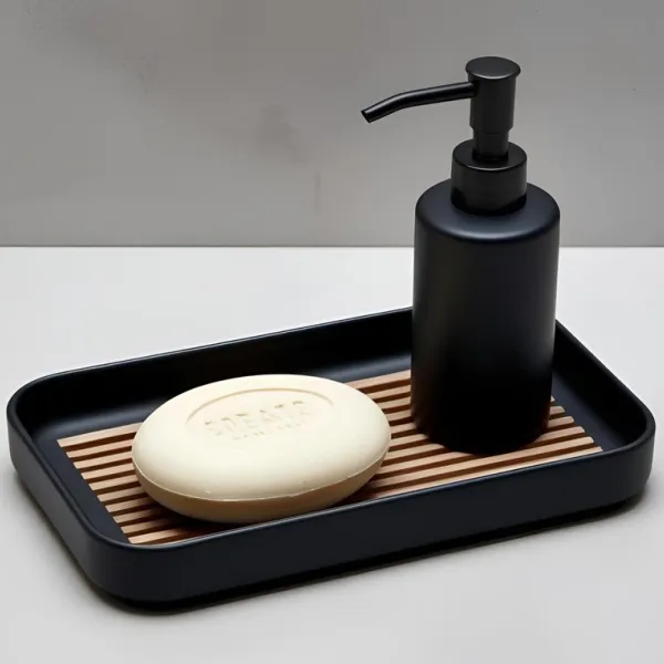 Soap Dish with Drip Inlay