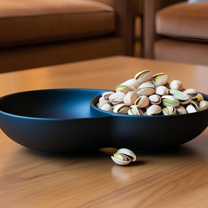 Snack Bowl With Two Compartments