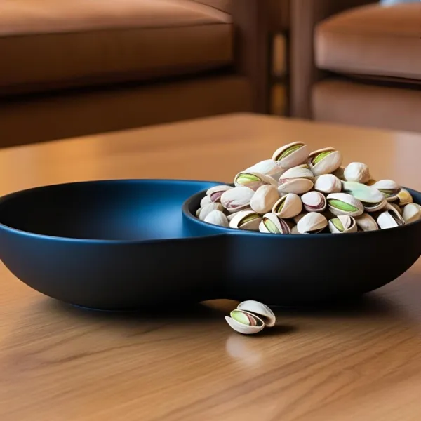 Snack Bowl With Two Compartments