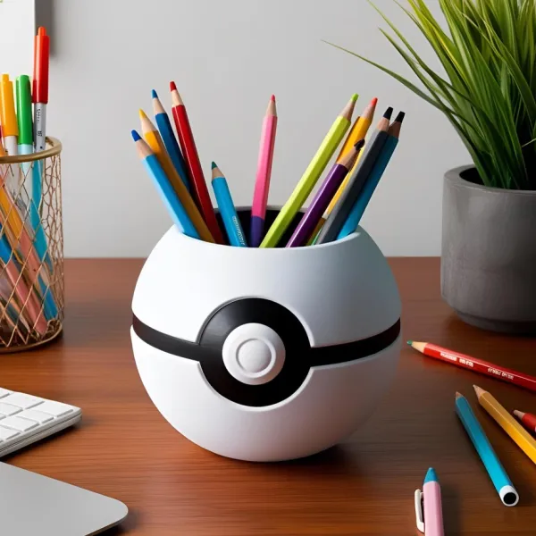 Pokeball Pencil Cup