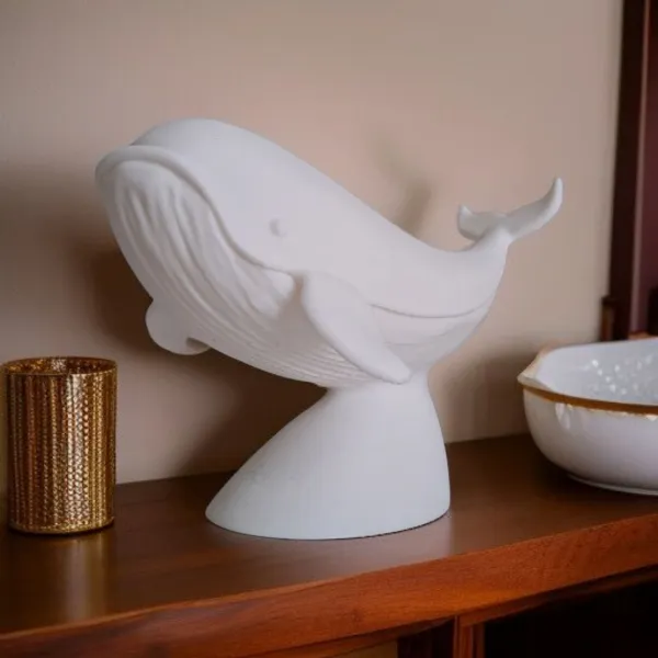Whale Sculpture on Stand