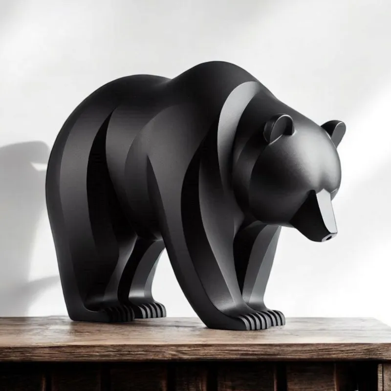 Bear Sculpture, Minimalist Form